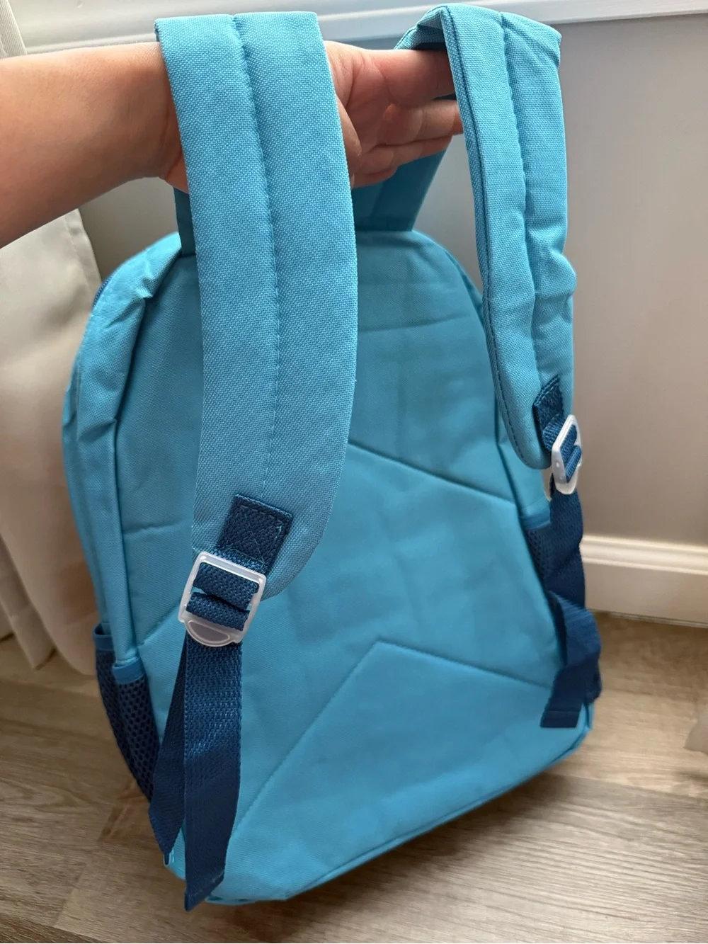 Disney Frozen II Backpack in Aqua Blue with Elsa & Anna Tag